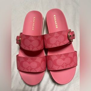 Brand new size 11 coach slides